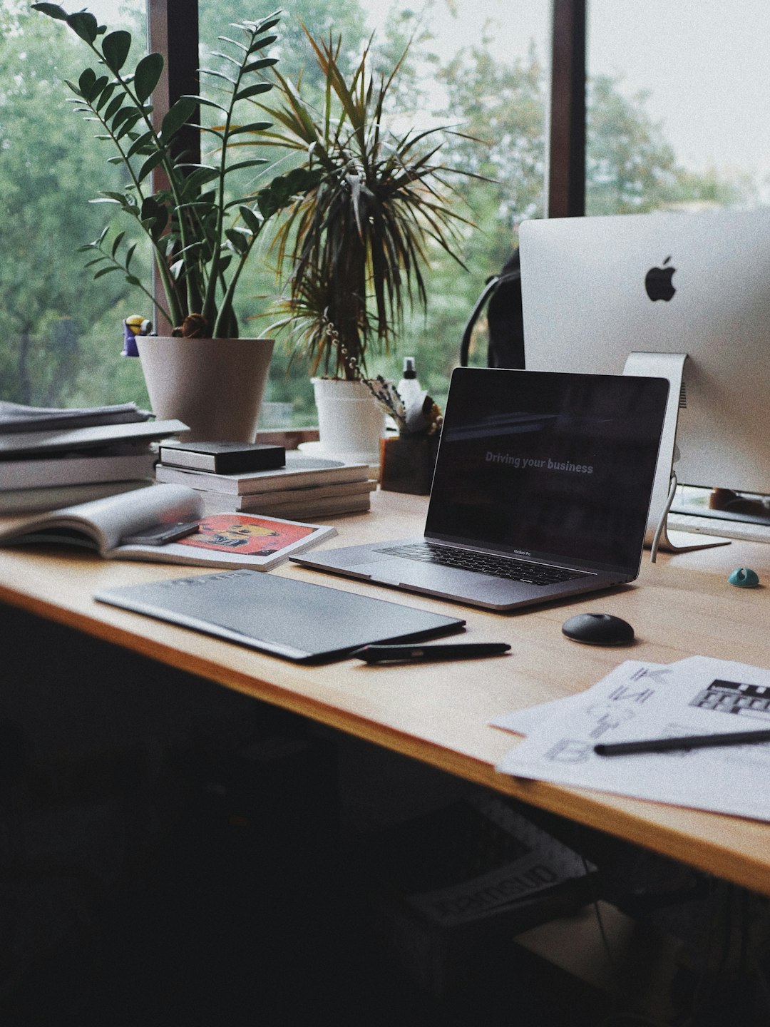 Designer workspace with annotated layouts